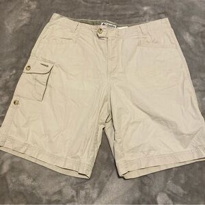 Columbia Outdoor Hiking Lightweight Multi-Pocket Roll Up Cargo Shorts Tan 12